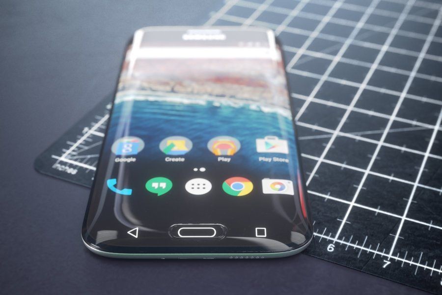 Концепт Galaxy S7 Edge с экраном, закругленным с трех сторон