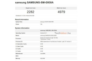 Samsung Galaxy S7 SM-G930A засветился в бенчмарке Geekbench 3