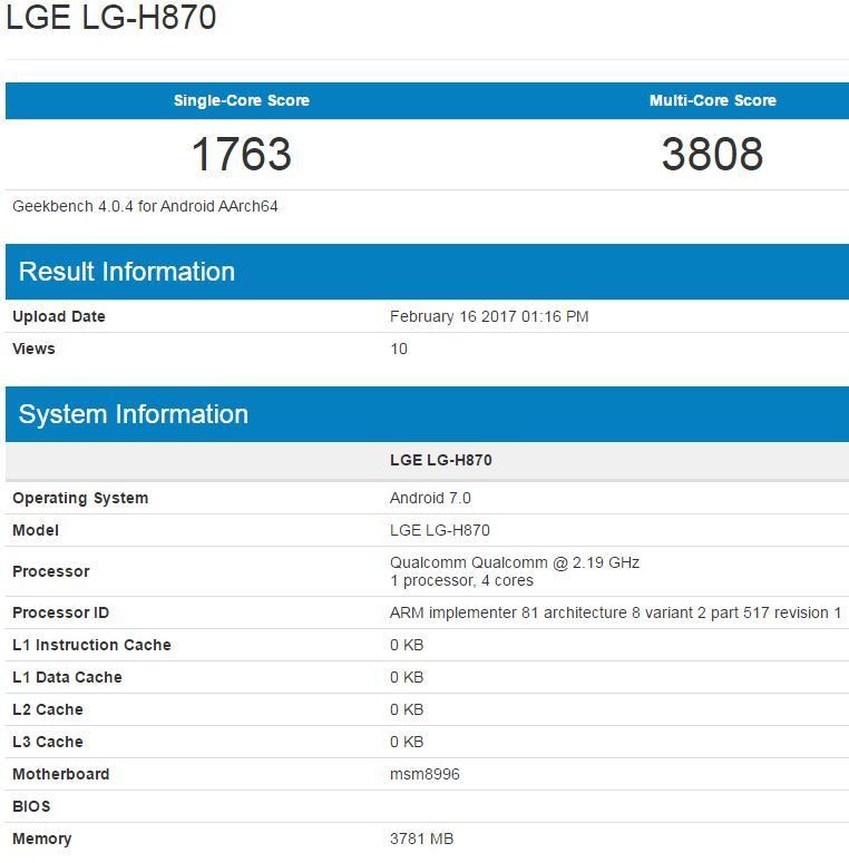 LG G6 H870