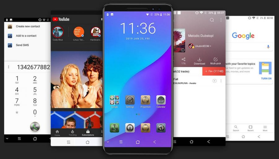 Версия Android на Blackview Max 1
